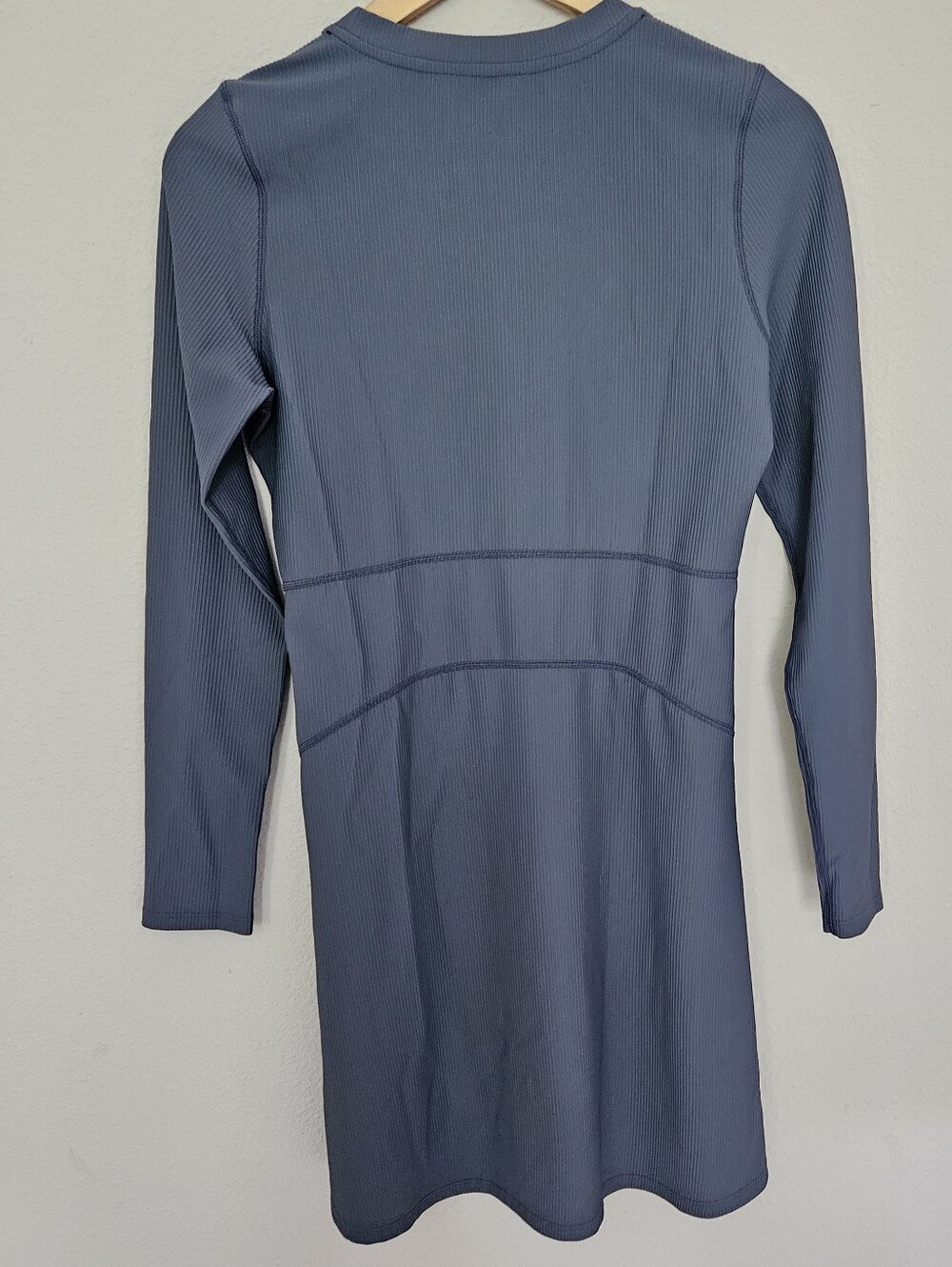Stack RibTech Courtside Blue Long Sleeve Athletic Dress Sz L - Picture 6 of 13